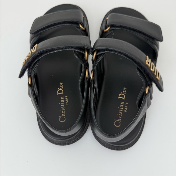 Dior Noir Lambskin Sandals - Picture 3 of 8